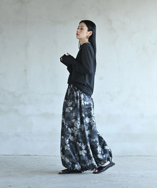 【funda mine ファンダマイン】フラワージャガードバルーンスカート/美品 フラワージャガードバルーンスカート（スカート）｜funda mine