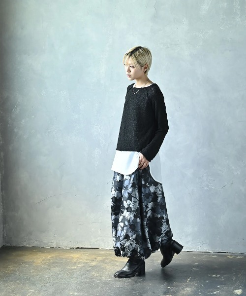 【funda mine ファンダマイン】フラワージャガードバルーンスカート/美品 フラワージャガードバルーンスカート（スカート）｜funda mine