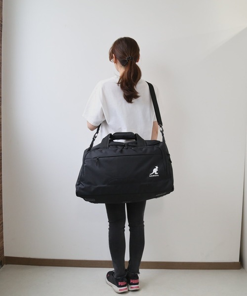 KANGOL(カンゴール)の「KANGOL カンゴール 2WAY ボストンバッグ 250-1503(ボストンバッグ・レディース・ブラック・FREE)」の4枚目の写真