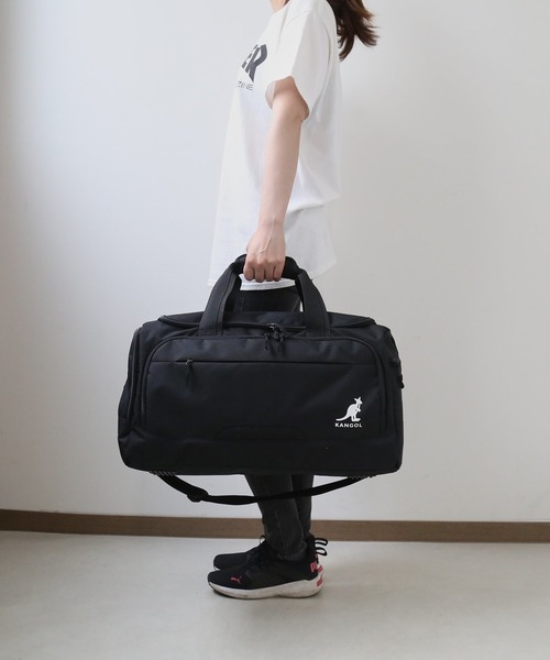 KANGOL(カンゴール)の「KANGOL カンゴール 2WAY ボストンバッグ 250-1503(ボストンバッグ・レディース・ブラック・FREE)」の2枚目の写真