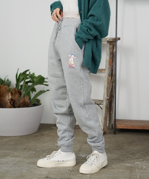 MAXSIX × Disney LEON 別注 ミッキー 総柄 スウェットパンツ Amazon | [ディズニー] スウェットパンツ ミッキー ロング