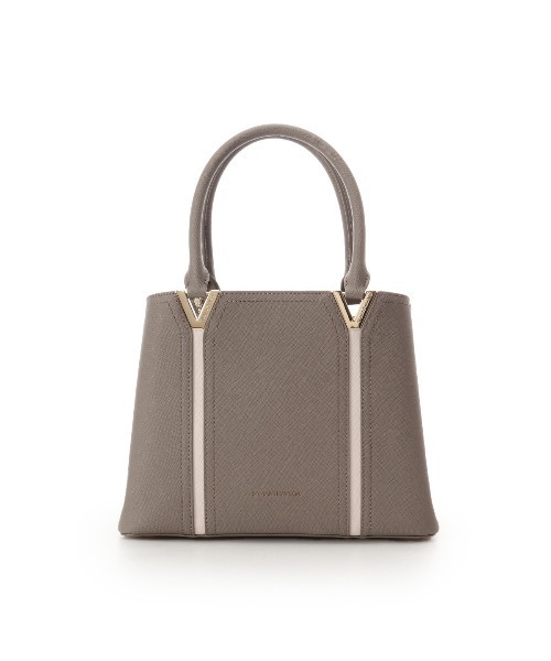 SAMANTHAVEGA(サマンサベガ)の「Vカットハンドバッグ(ハンドバッグ・レディース・ホワイト/グレイッシュベージュ/ブラック・FREE)」の3枚目の写真