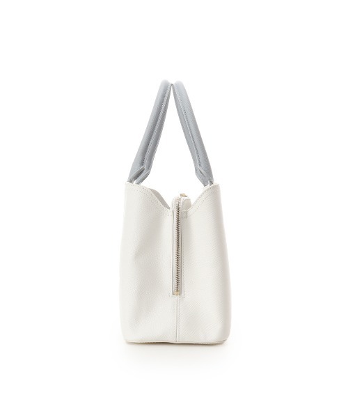 SAMANTHAVEGA(サマンサベガ)の「Vカットハンドバッグ(ハンドバッグ・レディース・ホワイト/グレイッシュベージュ/ブラック・FREE)」の6枚目の写真