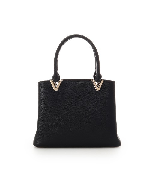 SAMANTHAVEGA(サマンサベガ)の「Vカットハンドバッグ(ハンドバッグ・レディース・ホワイト/グレイッシュベージュ/ブラック・FREE)」の13枚目の写真