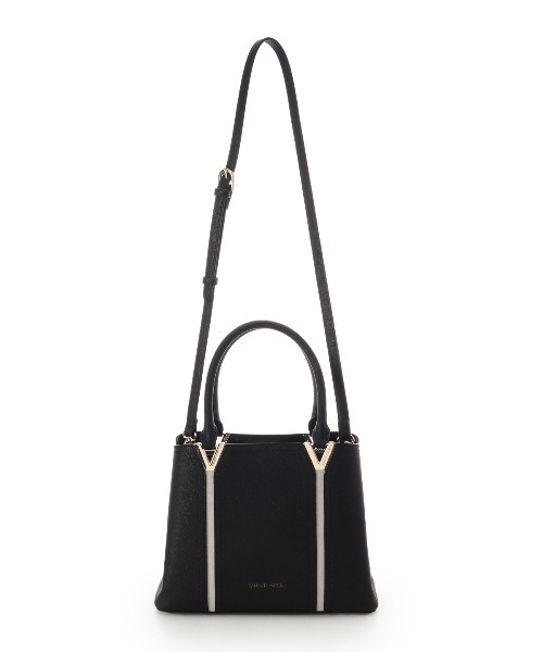 SAMANTHAVEGA(サマンサベガ)の「Vカットハンドバッグ(ハンドバッグ・レディース・ホワイト/グレイッシュベージュ/ブラック・FREE)」の15枚目の写真