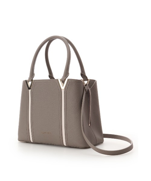 SAMANTHAVEGA(サマンサベガ)の「Vカットハンドバッグ(ハンドバッグ・レディース・ホワイト/グレイッシュベージュ/ブラック・FREE)」の16枚目の写真