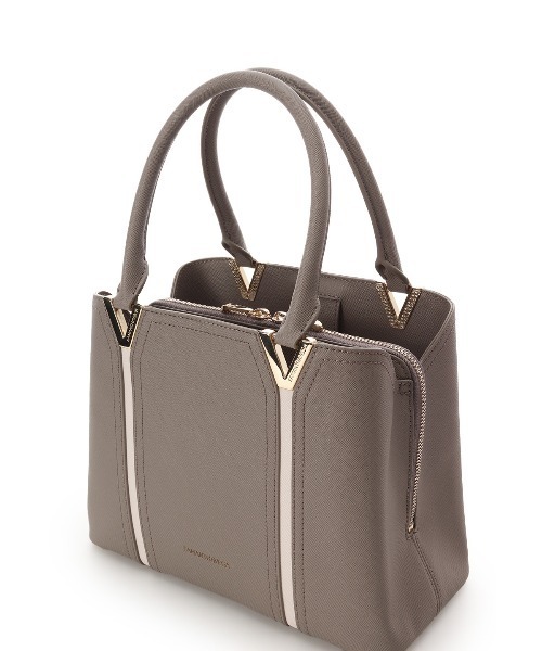 SAMANTHAVEGA(サマンサベガ)の「Vカットハンドバッグ(ハンドバッグ・レディース・ホワイト/グレイッシュベージュ/ブラック・FREE)」の17枚目の写真