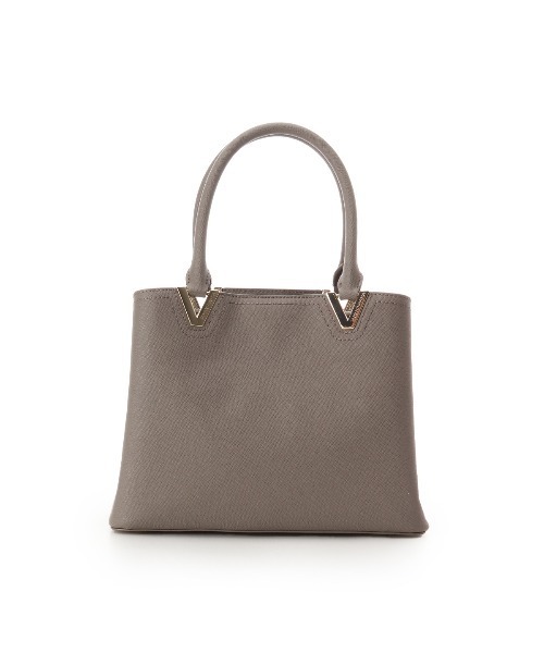 SAMANTHAVEGA(サマンサベガ)の「Vカットハンドバッグ(ハンドバッグ・レディース・ホワイト/グレイッシュベージュ/ブラック・FREE)」の19枚目の写真