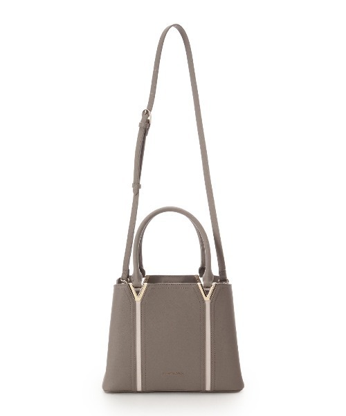 SAMANTHAVEGA(サマンサベガ)の「Vカットハンドバッグ(ハンドバッグ・レディース・ホワイト/グレイッシュベージュ/ブラック・FREE)」の21枚目の写真