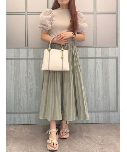 SAMANTHAVEGA(サマンサベガ)の「Vカットハンドバッグ(ハンドバッグ・レディース・ホワイト/グレイッシュベージュ/ブラック・FREE)」の22枚目の写真