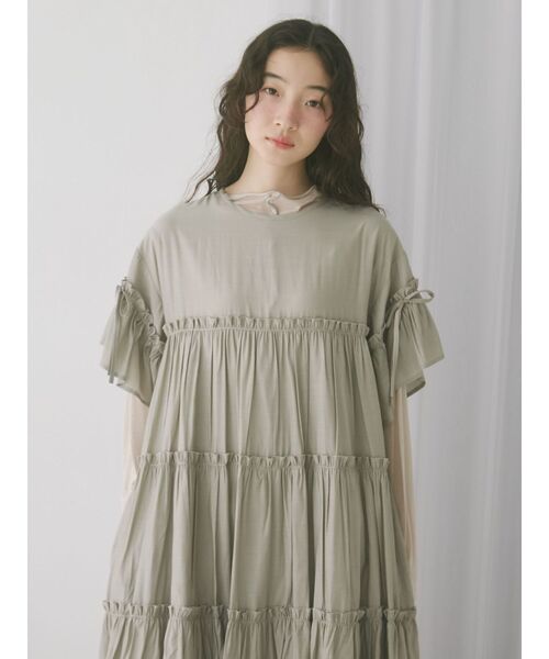 即購入◎merryJenny ティアードワンピース メリージェニー merry jenny floralティアードティアード