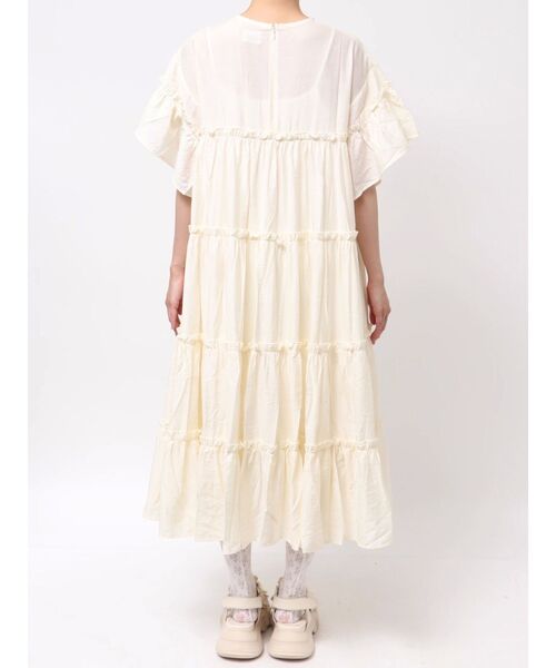 merry jenny（メリージェニー）の「ティアードティアードスリーブワンピース（ワンピース・レディース・グレー/ブルー/アイボリー・FREE）」の6枚目の写真