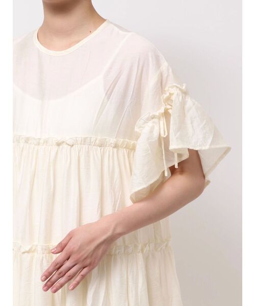 merry jenny（メリージェニー）の「ティアードティアードスリーブワンピース（ワンピース・レディース・グレー/ブルー/アイボリー・FREE）」の8枚目の写真