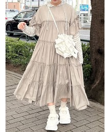 merry jenny（メリージェニー）の「ティアードティアードスリーブワンピース（ワンピース）」