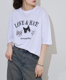 FUNALIVE（ファンアライブ）の「猫プリントTシャツ（Tシャツ/カットソー・メンズ）」