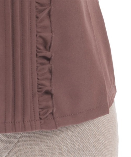 axes femme POETIQUE（アクシーズファムポエティック）の「リボンフリル半袖ブラウス（シャツ/ブラウス・レディース・ホワイト/キナリ/モカ・MEDIUM）」の14枚目の写真