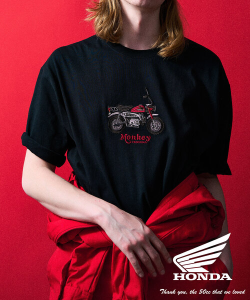 417 EDIFICE(フォーワンセブンエディフィス)の「《追加》HONDA 417別注 50cc Tシャツ(Tシャツ/カットソー・メンズ・ブラック/ホワイト系その他・MEDIUM/LARGE/X-LARGE)」の1枚目の写真
