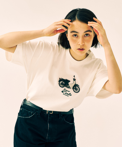 417 EDIFICE(フォーワンセブンエディフィス)の「《追加》HONDA 417別注 50cc Tシャツ(Tシャツ/カットソー・メンズ・ブラック/ホワイト系その他・MEDIUM/LARGE/X-LARGE)」の3枚目の写真
