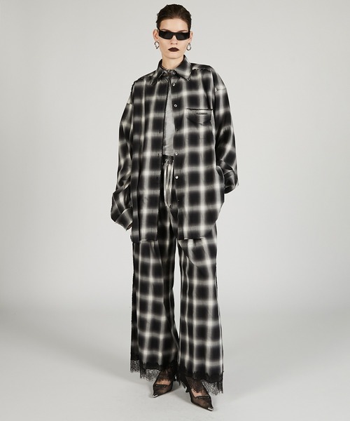 PRANK PROJECT(プランクプロジェクト)の「チェックパンツ / Check Pants(その他パンツ・レディース・ブラウン/ブラック・38/36)」の4枚目の写真