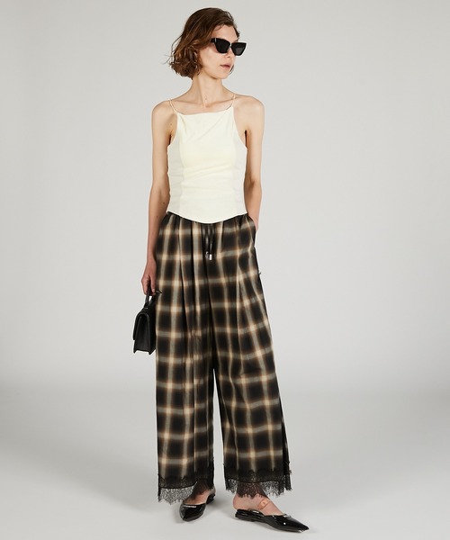 PRANK PROJECT(プランクプロジェクト)の「チェックパンツ / Check Pants(その他パンツ・レディース・ブラウン/ブラック・38/36)」の6枚目の写真