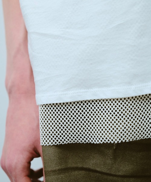 CAMPHOR WOOD(カンファーウッド)の「reversible layered sleeveless cutsew / リバーシブルレイヤードメッシュスリーブレスカットソー(タンクトップ・メンズ・Black/White・SMALL/MEDIUM/LARGE)」の19枚目の写真