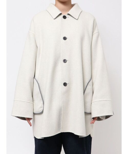 Htage(テージ)の「【Htage】リバーシブルビッグシルエットリバーコート(その他アウター・レディース・ブラック/ライトグレー・FREE)」の10枚目の写真