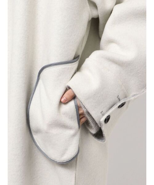 Htage(テージ)の「【Htage】リバーシブルビッグシルエットリバーコート(その他アウター・レディース・ブラック/ライトグレー・FREE)」の15枚目の写真