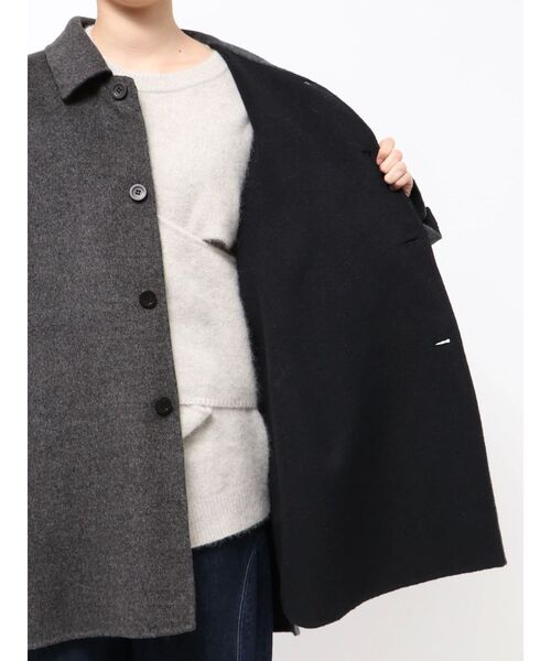 Htage(テージ)の「【Htage】リバーシブルビッグシルエットリバーコート(その他アウター・レディース・ブラック/ライトグレー・FREE)」の19枚目の写真