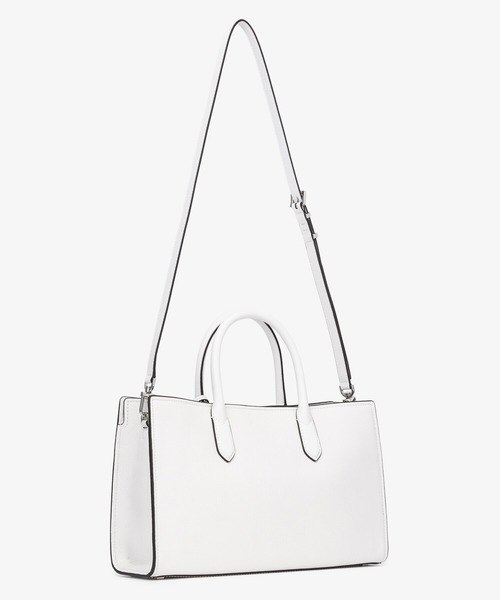 MICHAEL KORS（マイケルコース）の「SCARLETT レザー サッチェル ミディアム（ハンドバッグ・レディース・ホワイト系・FREE）」の4枚目の写真