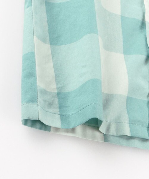 BRANSHES（ブランシェス）の「【おそろい/綿100％】ブロックチェック半袖シャツ（シャツ/ブラウス・キッズ・ピンク/グリーン・90/100/120/150/130/140/110）」の11枚目の写真