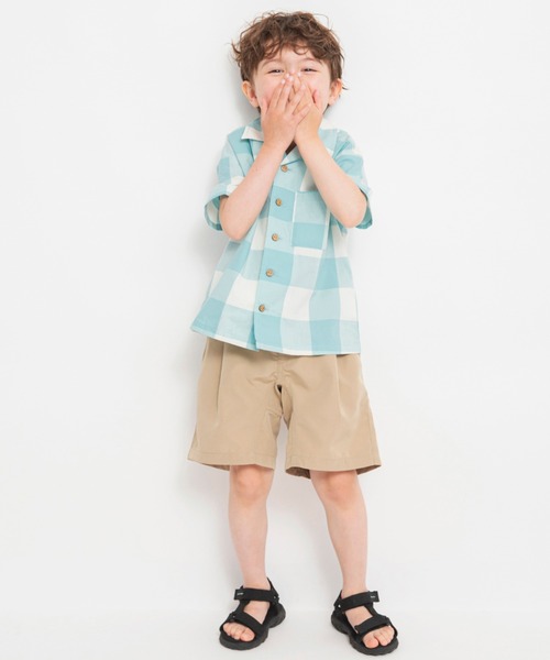 パラスパレス 半袖ブラウス ブロックチェック PAL'LAS PALACEパラスパレス 半袖ブラウス ブロックチェック