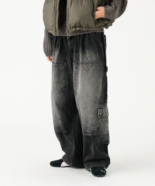 セール】ワイドストレート ダック ダブルニー カーゴパンツ（その他