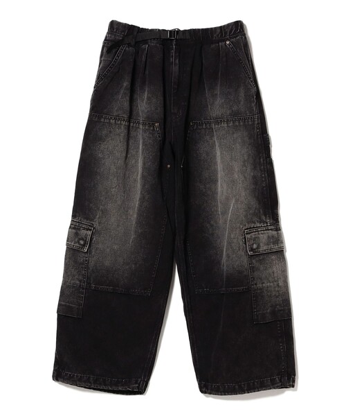 BEAMS（ビームス）の「ワイドストレート ダック ダブルニー カーゴパンツ（その他パンツ・メンズ・ブラック/インディゴブルー・S/M/L/XL）」の9枚目の写真
