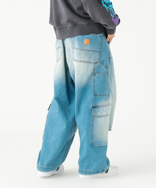 BEAMS（ビームス）の「ワイドストレート ダック ダブルニー カーゴパンツ（その他パンツ・メンズ・ブラック/インディゴブルー・S/M/L/XL）」の15枚目の写真