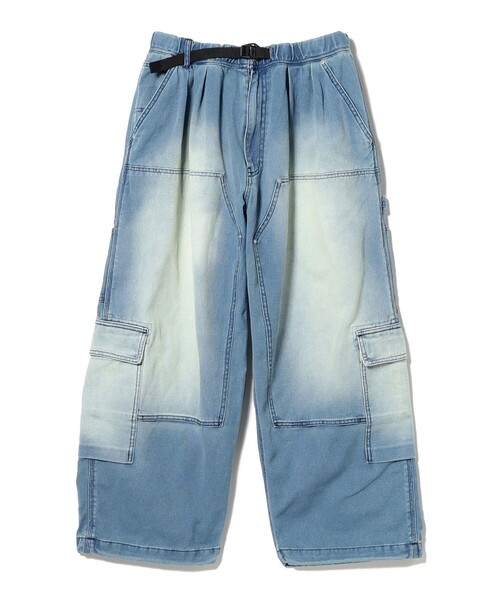 BEAMS（ビームス）の「ワイドストレート ダック ダブルニー カーゴパンツ（その他パンツ・メンズ・ブラック/インディゴブルー・S/M/L/XL）」の16枚目の写真