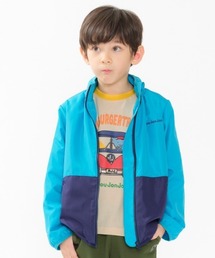 キッズのナイロンジャケット（ブルー・ネイビー/青色系）ファッション