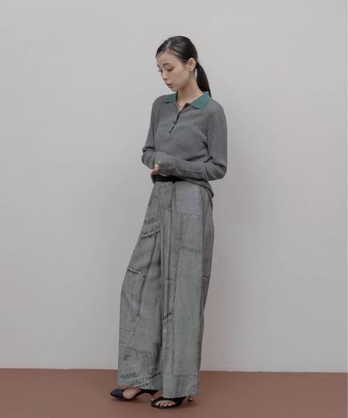 パッチワークデニムpt タックパンツ Eimee Law│Eimee Law & LHELBIE