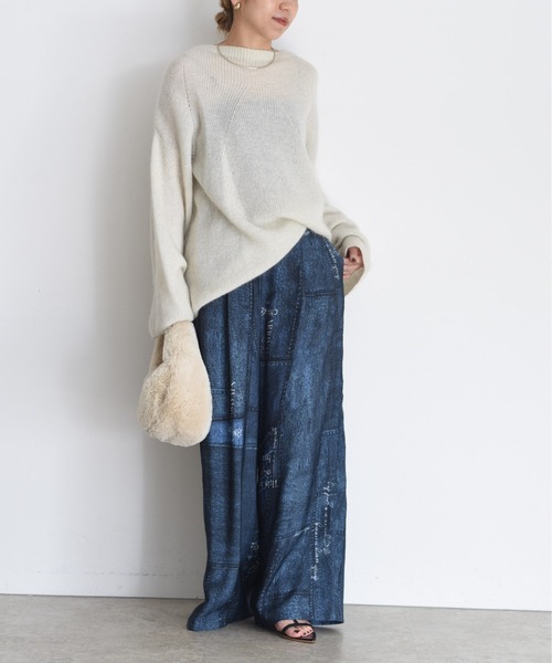 パッチワークデニムpt タックパンツ（その他パンツ）｜Eimee Law