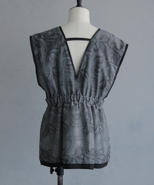 &g'aime】リーフエンボスビスチェ Leaf-Embossed Bustier