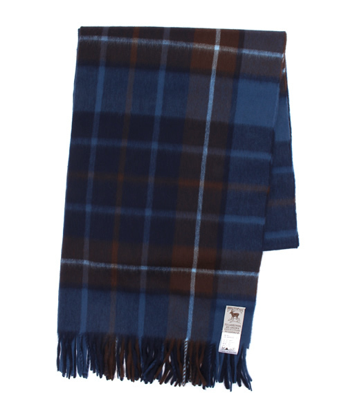 Hilltop（ヒルトップ）の「【HILLTOP/ヒルトップ】 PERTH チェックストール#（マフラー・レディース・グリーン/ネイビー/レッド/チャコールグレー/ベージュ/レッド系その他・FREE）」の5枚目の写真