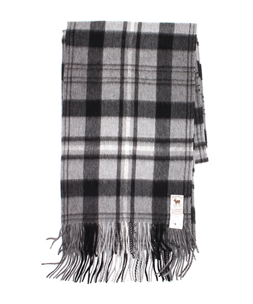 Hilltop（ヒルトップ）の「【HILLTOP/ヒルトップ】 PERTH チェックストール#（マフラー・レディース・グリーン/ネイビー/レッド/チャコールグレー/ベージュ/レッド系その他・FREE）」の2枚目の写真