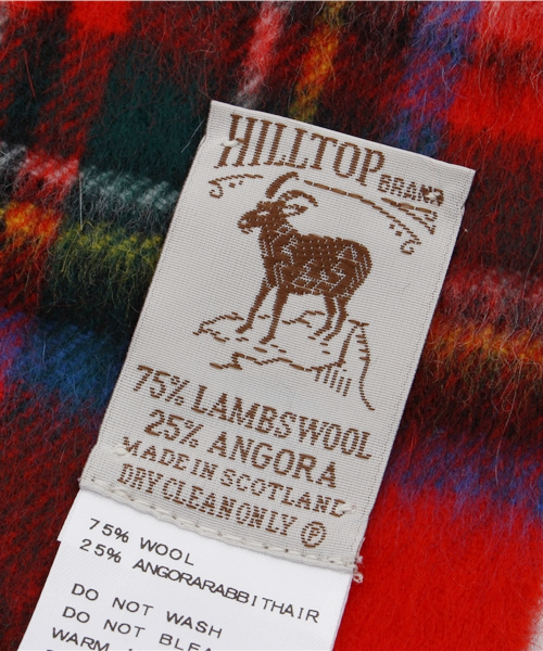 Hilltop（ヒルトップ）の「【HILLTOP/ヒルトップ】 PERTH チェックストール#（マフラー・レディース・グリーン/ネイビー/レッド/チャコールグレー/ベージュ/レッド系その他・FREE）」の8枚目の写真