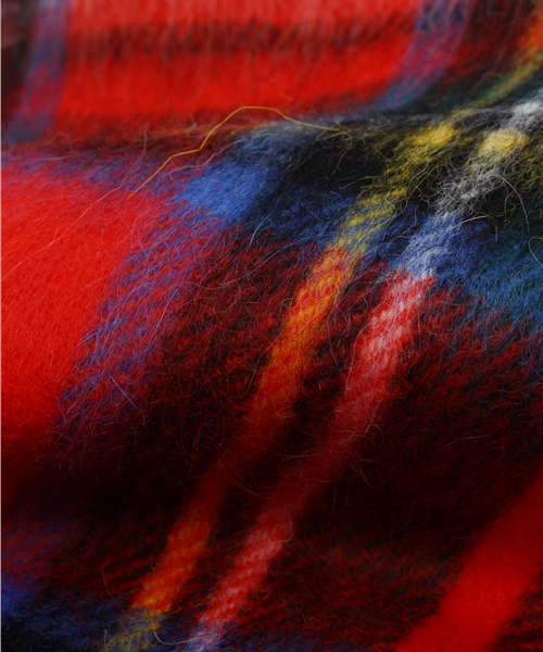 Hilltop（ヒルトップ）の「【HILLTOP/ヒルトップ】 PERTH チェックストール#（マフラー・レディース・グリーン/ネイビー/レッド/チャコールグレー/ベージュ/レッド系その他・FREE）」の9枚目の写真