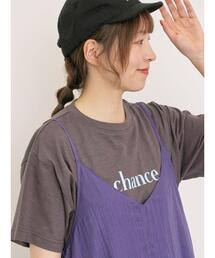 【UVカット】スラブ天竺ロゴプリントTシャツ
