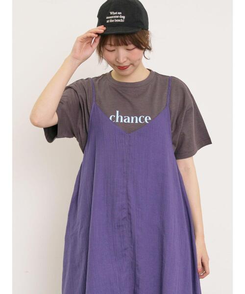 Samansa Mos2(サマンサ モスモス)の「【UVカット】スラブ天竺ロゴプリントTシャツ(Tシャツ/カットソー・レディース・ミント/チャコールグレー/オフホワイト/ピンク・F)」の18枚目の写真
