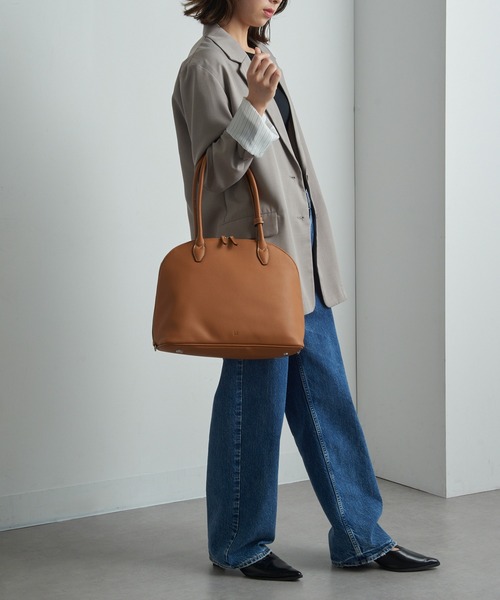 ＆MyuQ（アンドミューク）の「【＆MyuQ】THALLO ロングハンドルボストンバッグ トートバッグ（ボストンバッグ・レディース・キャメル/ブラック・FREE）」の17枚目の写真