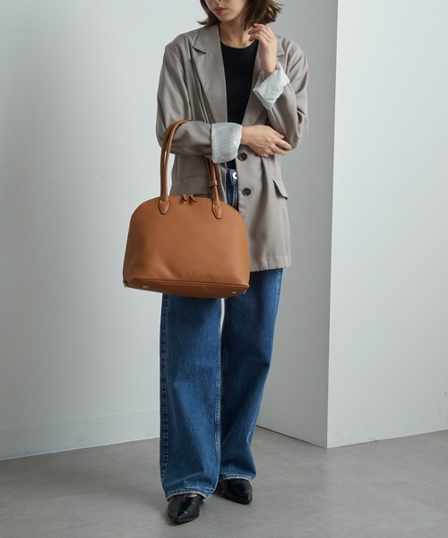 ＆MyuQ（アンドミューク）の「【＆MyuQ】THALLO ロングハンドルボストンバッグ トートバッグ（ボストンバッグ・レディース・キャメル/ブラック・FREE）」の18枚目の写真