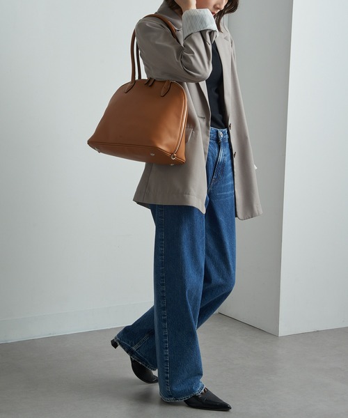 ＆MyuQ（アンドミューク）の「【＆MyuQ】THALLO ロングハンドルボストンバッグ トートバッグ（ボストンバッグ・レディース・キャメル/ブラック・FREE）」の16枚目の写真