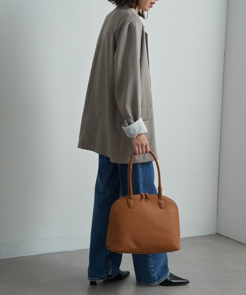 ＆MyuQ（アンドミューク）の「【＆MyuQ】THALLO ロングハンドルボストンバッグ トートバッグ（ボストンバッグ・レディース・キャメル/ブラック・FREE）」の20枚目の写真