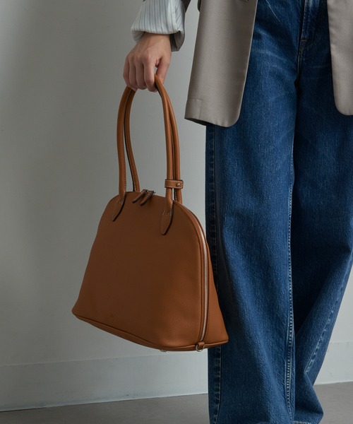 ＆MyuQ（アンドミューク）の「【＆MyuQ】THALLO ロングハンドルボストンバッグ トートバッグ（ボストンバッグ・レディース・キャメル/ブラック・FREE）」の14枚目の写真